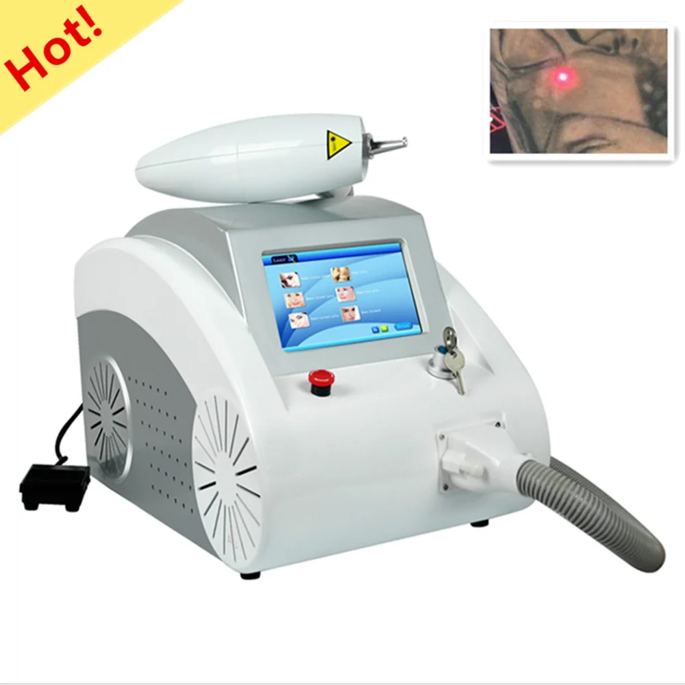 

Sale 1064nm & 532nm Q Switched nd Yag Laser machine for tattoo removal eyebrow pigment wrinkle removal black doll carbon peeling
