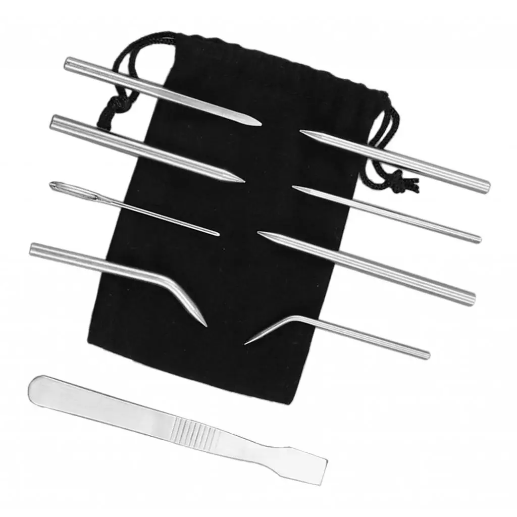 

9x Paracord Stitching Set Paracord Lacing &Smoothing Tool For Weaving