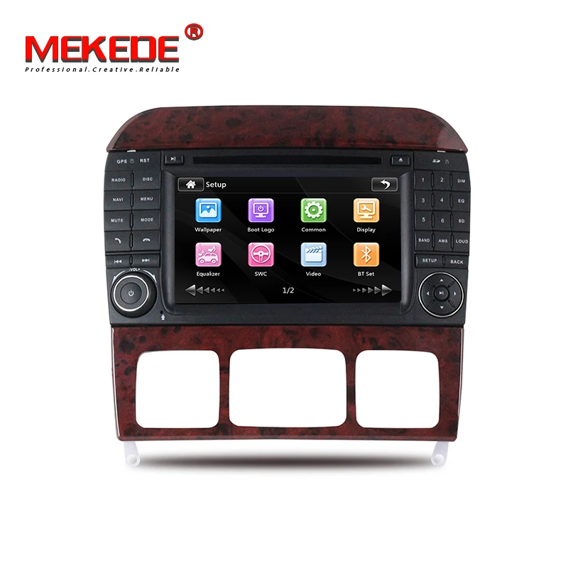 MEKEDE " автомобиля 2 DIN dvd-радио GPS Автомобильный мультимедийный плеер для Mercedes Benz S Class W215 W220 S320 S400 S420 S430 S280 S350