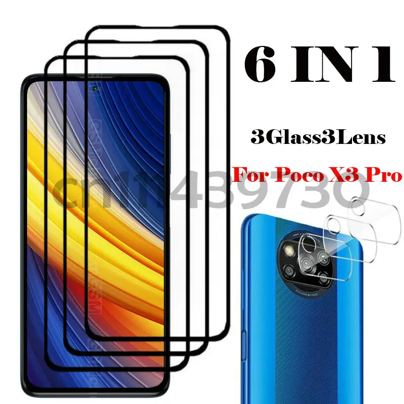 

Закаленное стекло для Xiaomi Poco X3 Pro, Защитное стекло для экрана Xiaomi Poco X3 Pro, камера для Xiaomi Poco X3 Pro, стекло