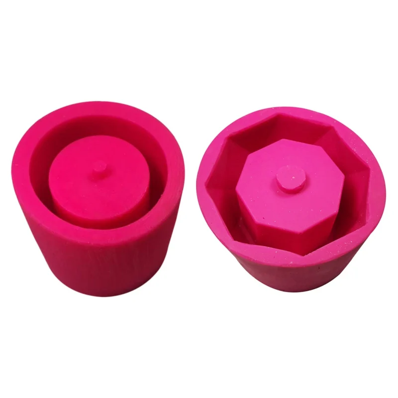 Силиконовая форма для бетонного горшка круглая цементного суккулентные горшки