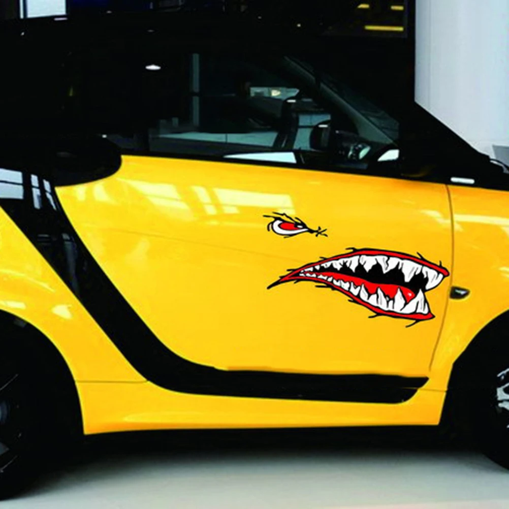 1 пара светоотражающих наклеек в виде акулы для Каяка рыбалки лодки мотоцикла