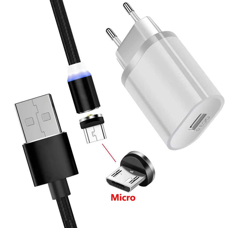 Магнитный Micro USB кабель для быстрой зарядки Huawei Y5 Y6 Y7 2018 P Smart 2019 Honor 7A 7C 7S 8X 8A 8S QC 3 0