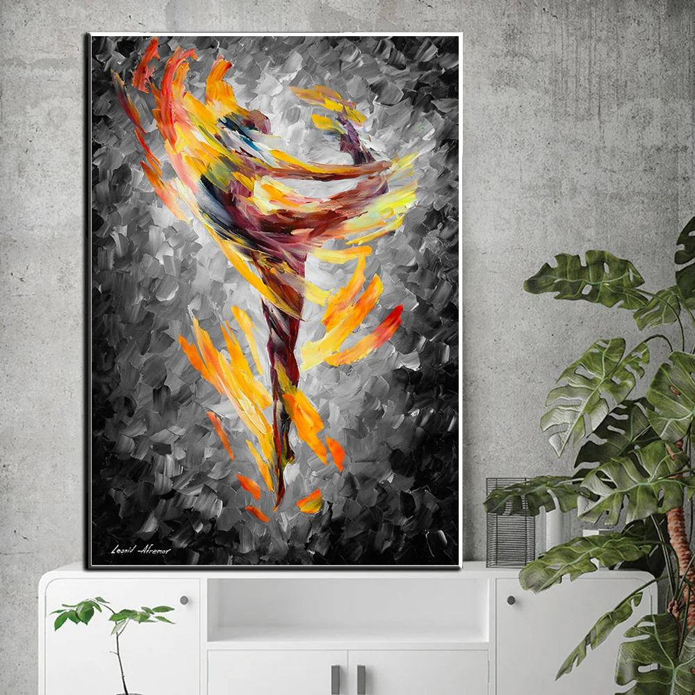 Танцор абстрактные женщины граффити Искусство Холст Живопись стены