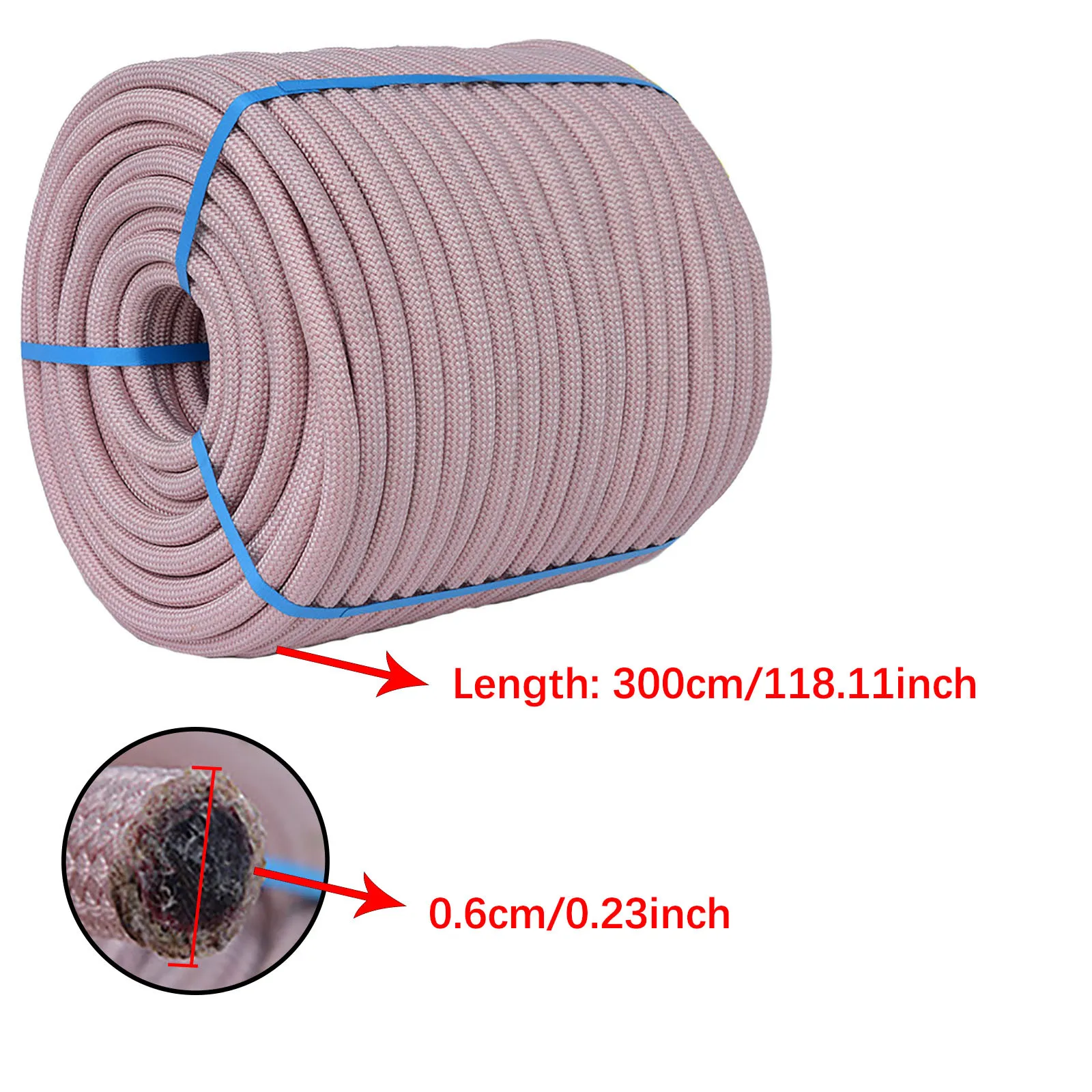 3 м статический Скалолазание Веревка 6 мм Дерево стена с альпинистским