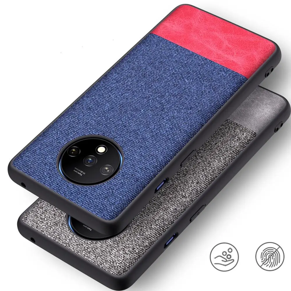 Новый холщовый противоударный чехол для Oneplus 7T тонкий силиконовый мягкий