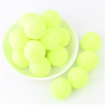30 bright yellow Мягкие помпоны, пушистые Помпоны, плюшевые помпоны для рукоделия, помпон, мини Помпон 8 мм до 30 мм, рождественские украшения для детских игрушек, 2000 шт - Цвет: 30 bright yellow