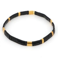 go2boho tila beads bracelet men miyuki armband black classic beaded bracelets women jewelry pulseira mujer femme gift for mens
