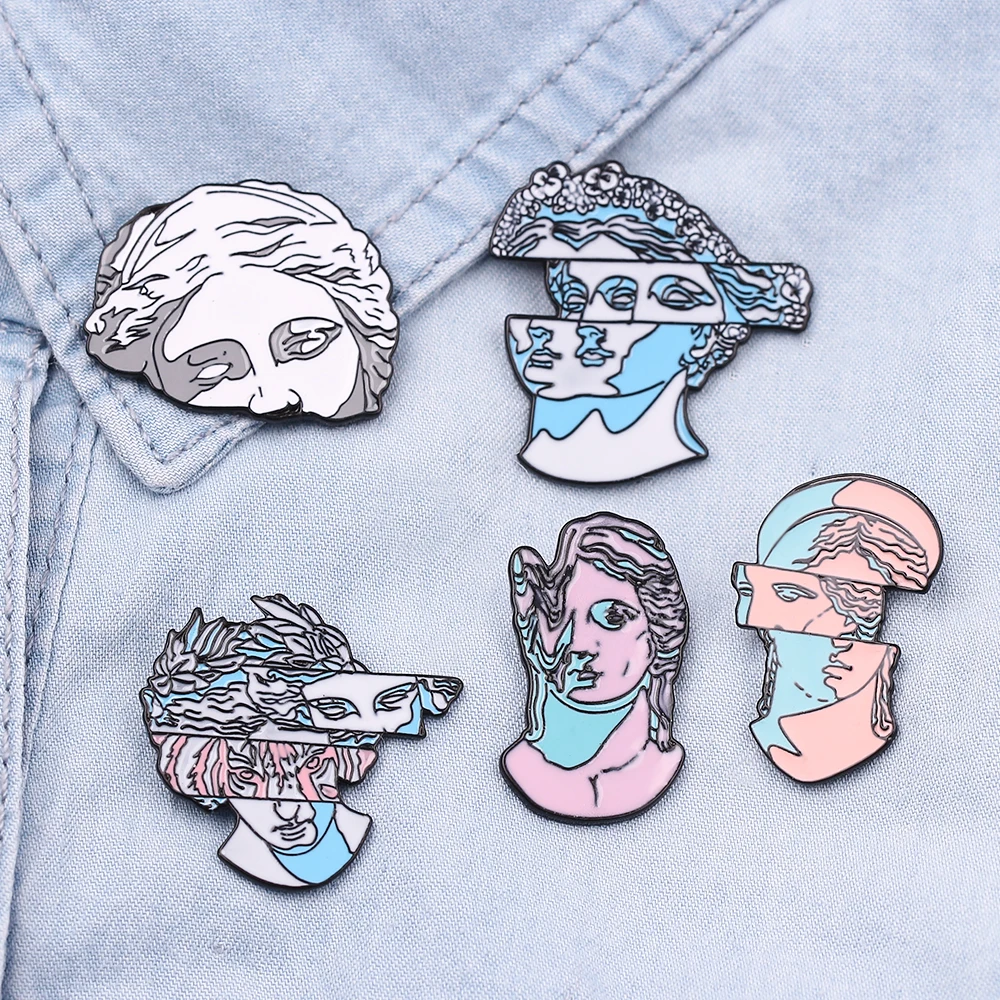 Значки на лацкане броши поделка скульптура искусство эмаль булавке разделенная