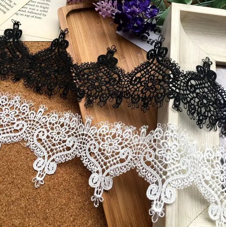 5yards/lot Exquisite Water Soluble Embroidery Lace Wedding Dress First Yarn DIY Clothing Accessories RS1217 | Дом и сад