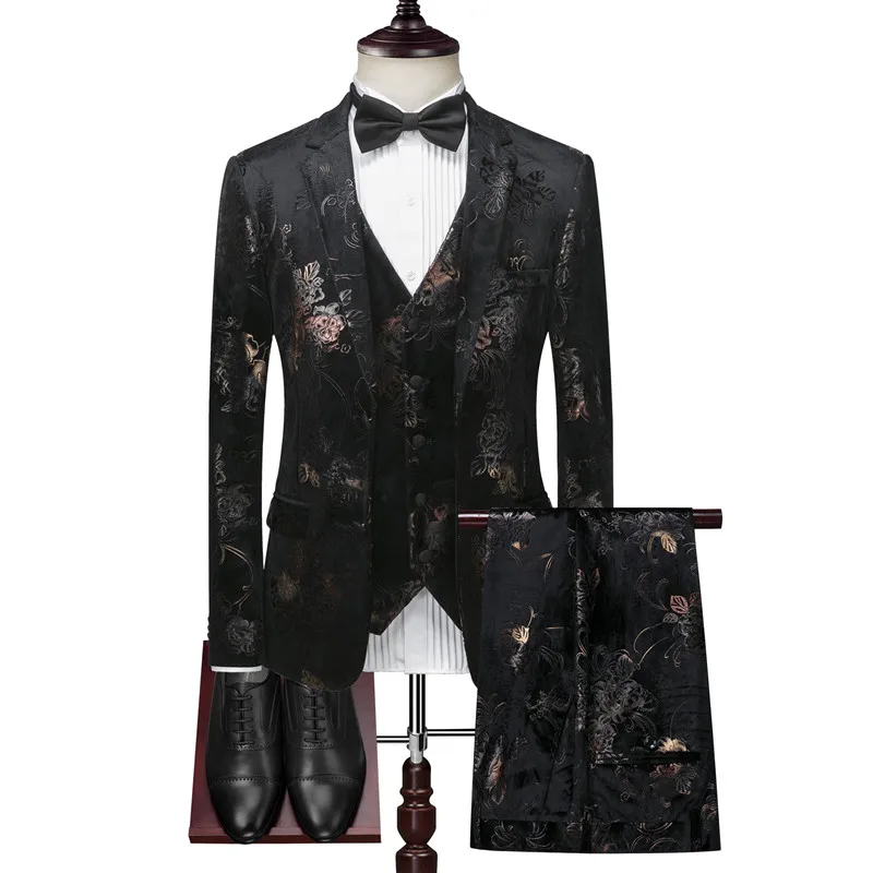 Бронзировать Для Мужчин's уплотненный Велюровый костюм для девочек куртка