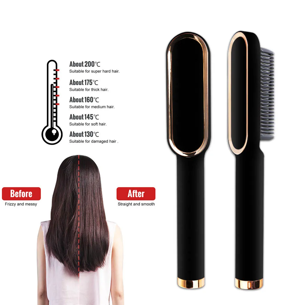 

Anion Hair Straightener Anion Straightener Heating Comb Multifunctional Styling Tool Hair Brush Irons Hot Comb Straightening