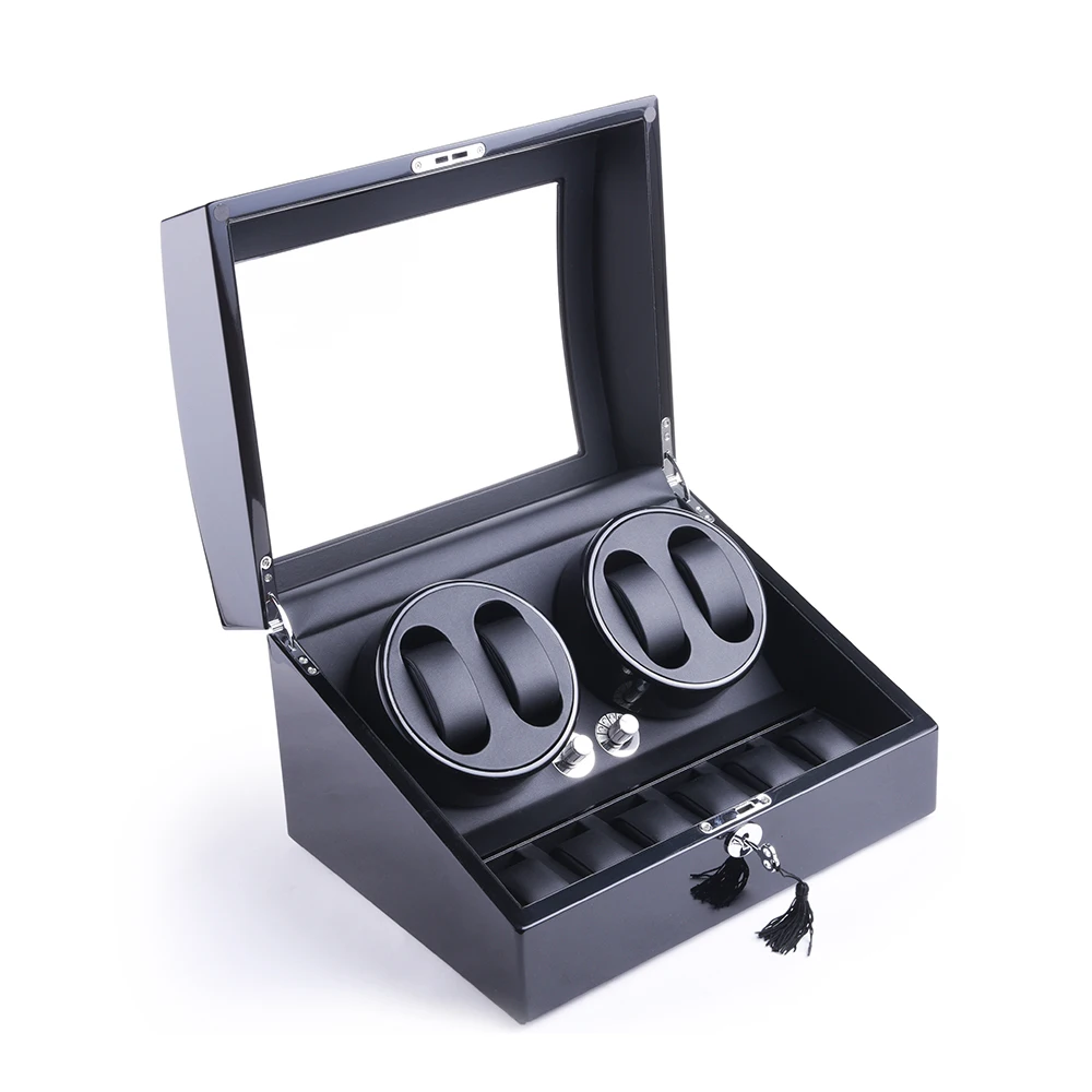 Автоматическое устройство для намотки часов XTELARY черное 4 дюйма с 6