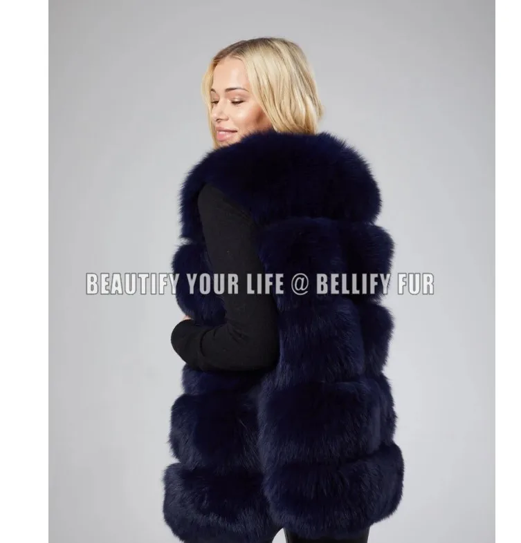 Из натурального Лисьего меховая жилетка, куртка, жилет с коротким рукавов Vestwoman зимние теплые натуральный жилет на натуральном меху Меховая куртка лисий мех пальто