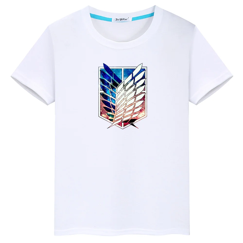 Футболка мужская с коротким рукавом повседневный Топ в стиле унисекс аниме атака