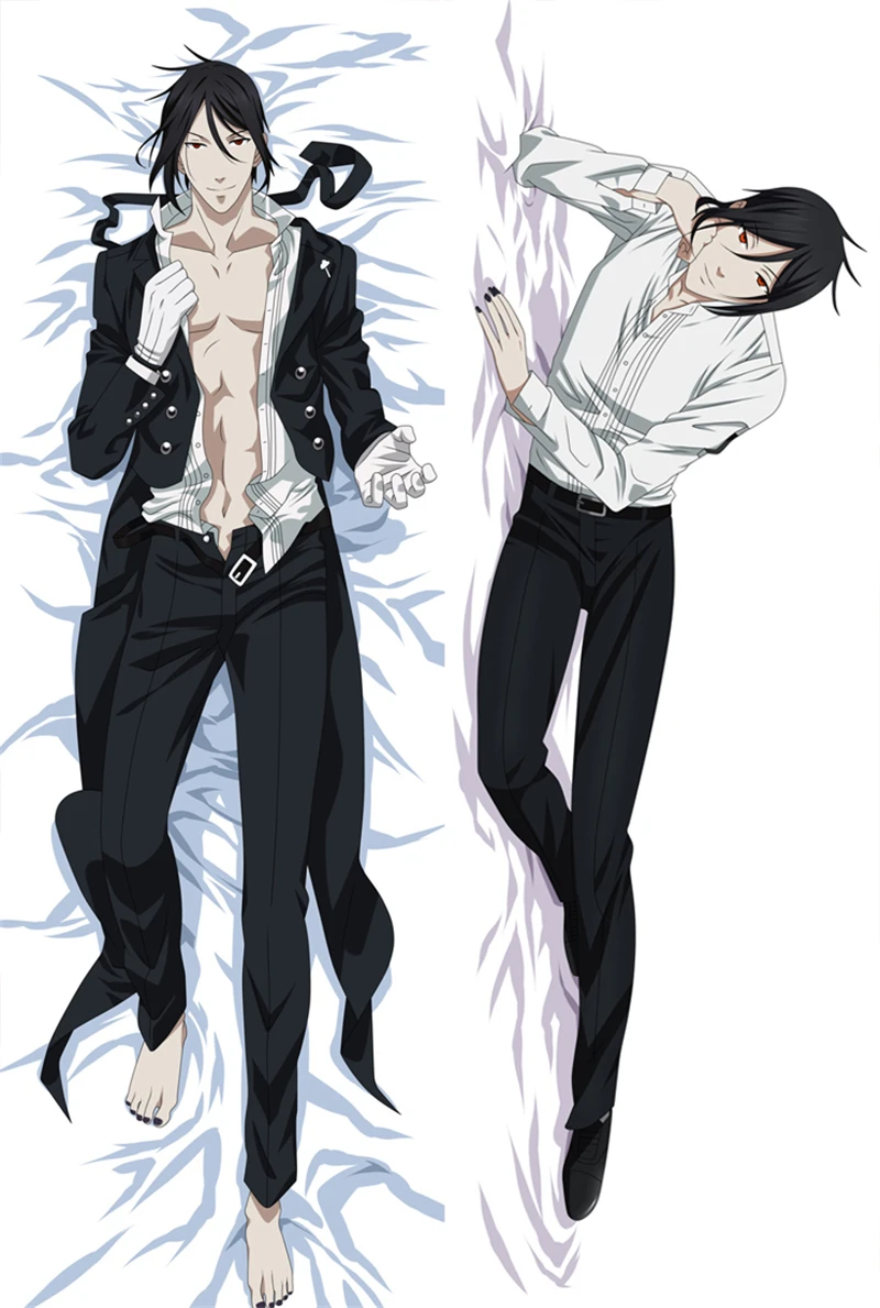 

Black Butler Sebastian Michaelis Cosplay Dakimakura Pillow Case Hugging Body