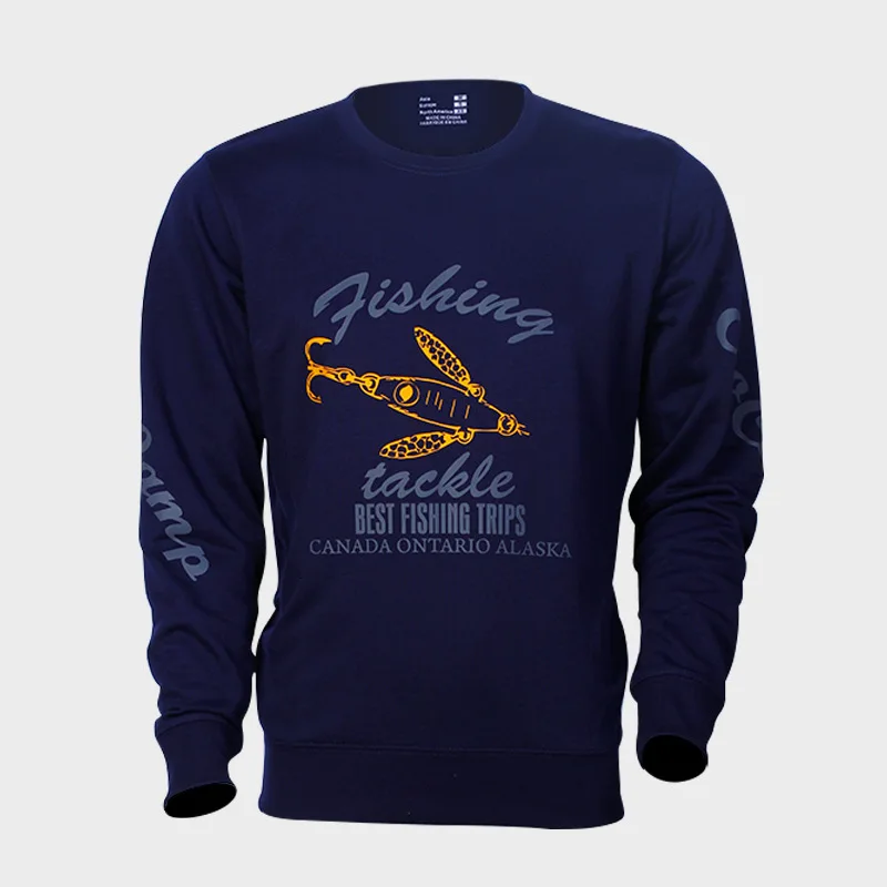 Осенняя мужская одежда для рыбалки с длинным рукавом мужской спортивный свитер