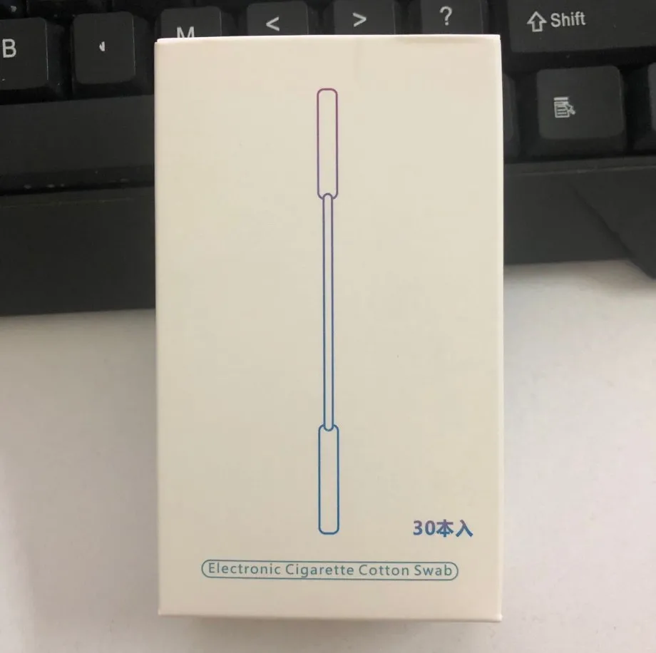 30 шт./корт. Влажные спиртовые ватные палочки с двойной головкой чистящая палочка