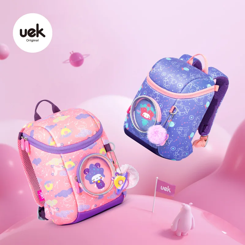 School Bags for Girls Pink Anime Kid Kindergarten Mochila Cartoon Outdoors Backpack Lightweigh Elementary Bookbag | Канцтовары для