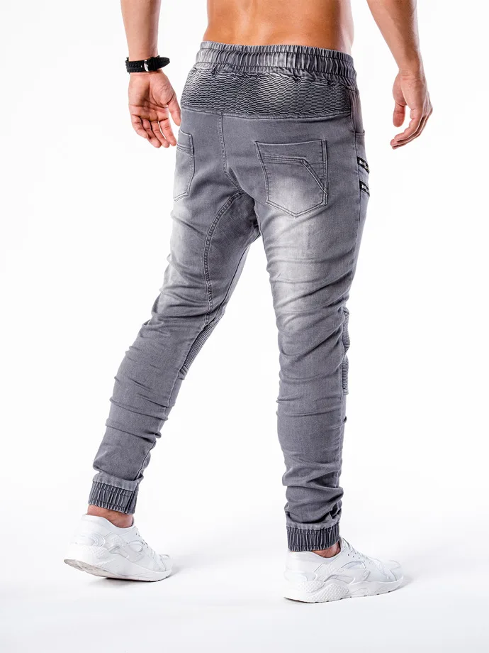

2020 New Jeans pants men's jeans casual running zipper stylish slim jeans pants joggers masculino jean