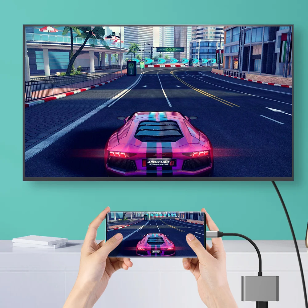 USB C к HDMI 3 в 1 Usb кабель конвертер для Samsung Huawei iPad Mac НС типа на 4K адаптера|Кабели USB| |