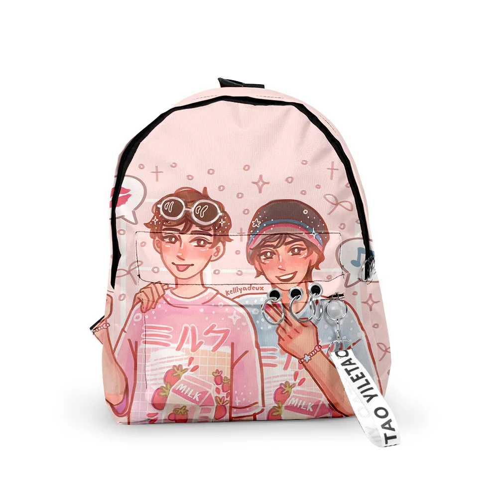 Cartoon George Not Found Merch School Bags Boys Girls Small Travel Bags 3D Print Oxford Waterproof Key Chain Notebook Backpacks