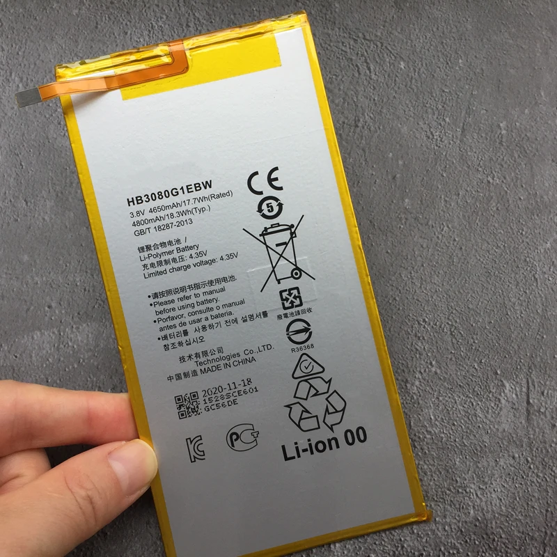 100% New Original 4800mAh HB3080G1EBW For Huawei MediaPad M3 Lite 8.0" / CPN-W09 CPN-AL00 CPN-L09 Battery | Мобильные телефоны