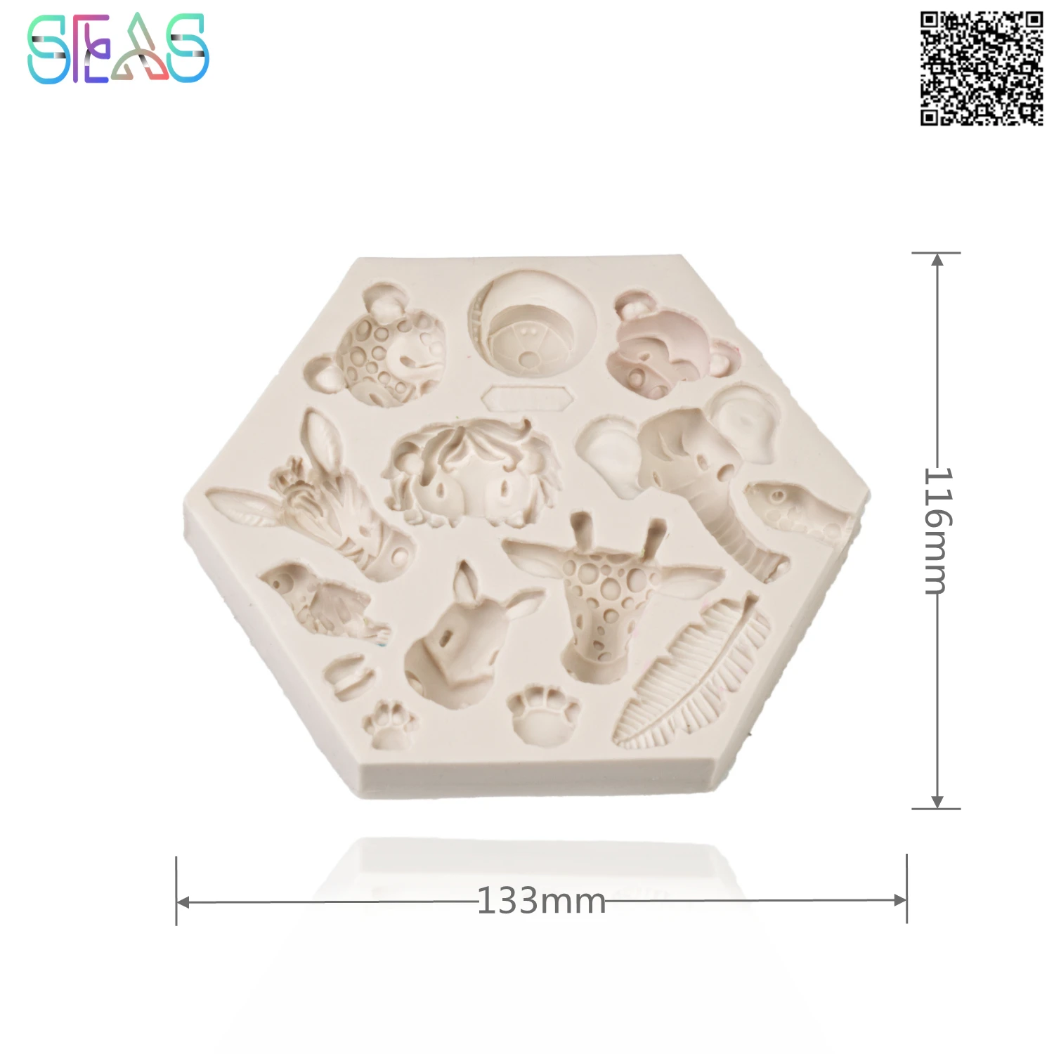 

3D Animal World Silicone Molds Candy Chocolate Fondant Mold DIY Party Cake Decorating Tools Polymer Clay Soap Moulds