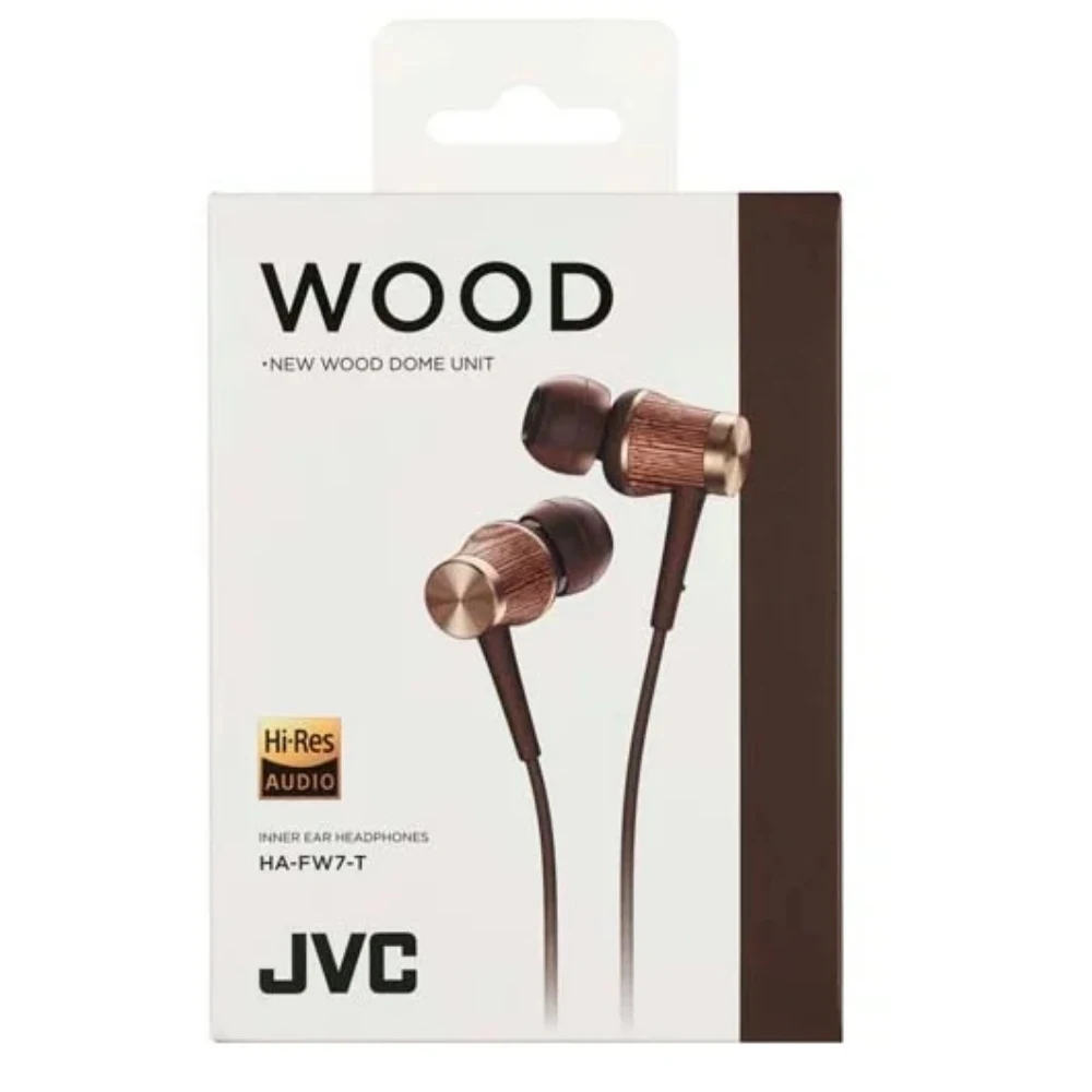 Наушники JVC HA-FW7-B-F проводные внутриканальные серия WOOD | Электроника