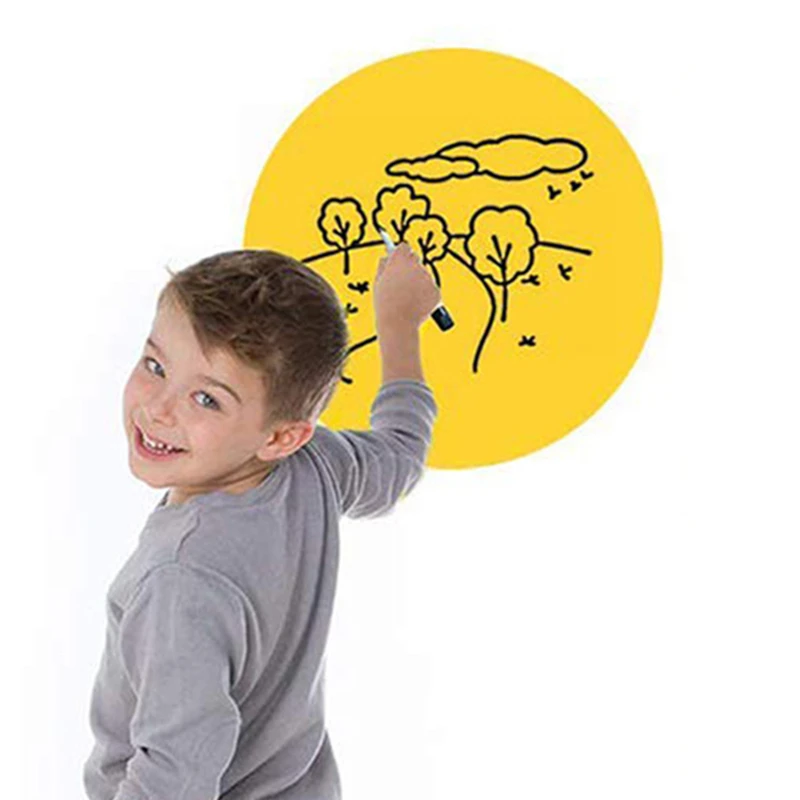 

Home Chalkboard Contract Paper Self Adhesive Blackboard Sticker Diameter 30cm For Home Office School Cafe Wall Decor Round