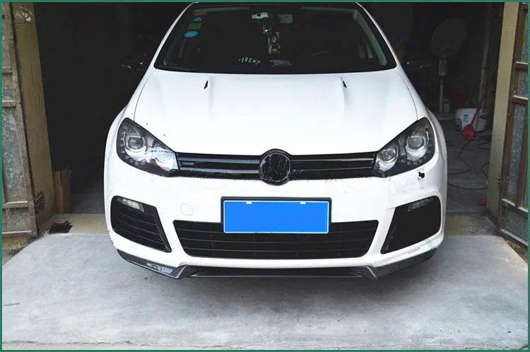 Передний бампер из углеродного волокна для Volkswagen VW Golf 6 VI MK6 R20 R хэтчбек 2 дверной