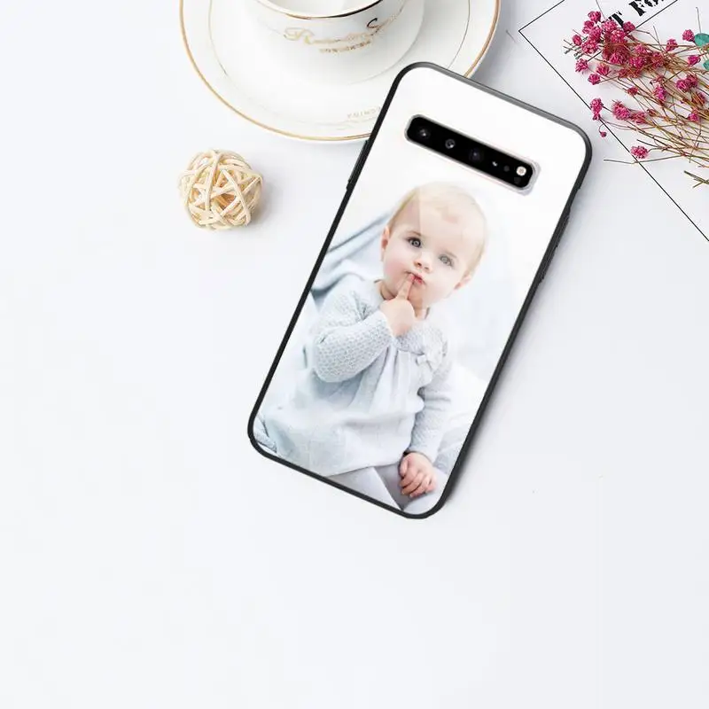 

Cute Baby Glass Phone Case For Samsung Galaxy S20 Ultra S10 S9 S8 S7 Plus Edge S10 E Lite Note 8 9 10 Pro Cover