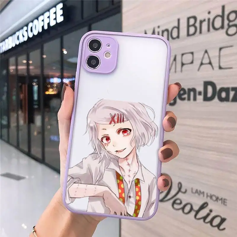 

anime JUUZOU SUZUYA Tokyo Ghouls Phone Case matte transparent For iphone 7 8 11 12 plus mini x xs xr pro max cover