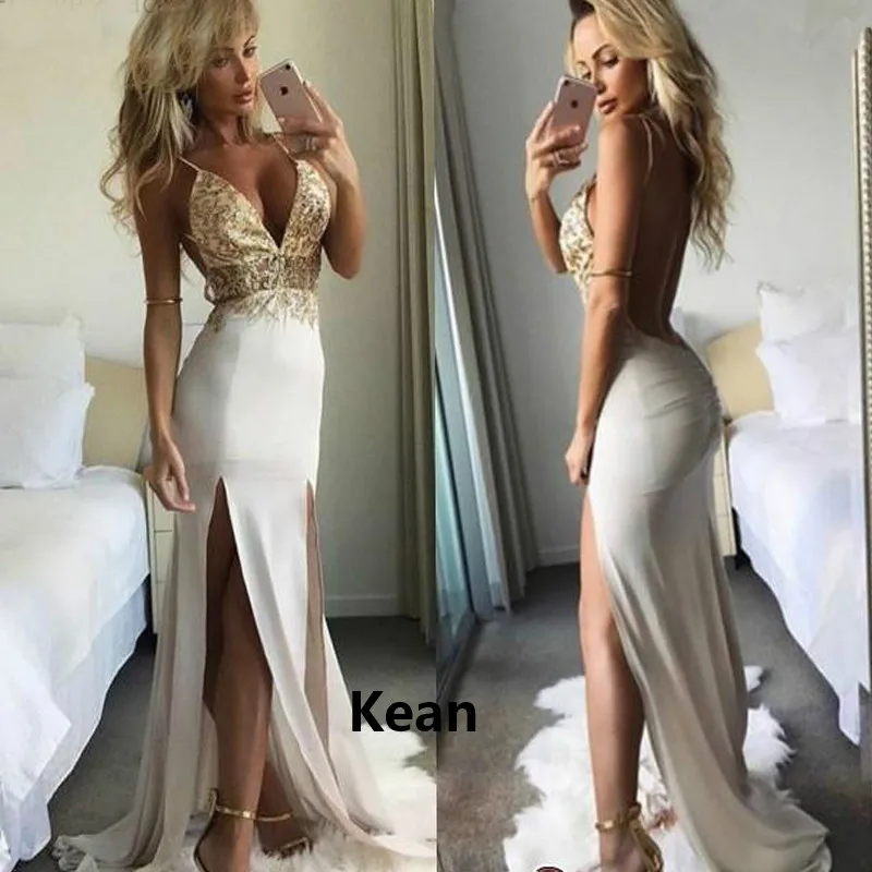 

Женское вечернее платье на тонких бретельках с глубоким V-образным вырезом