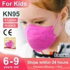 Детская многоразовая маска KN95, сертифицированная CE, 11 цветов