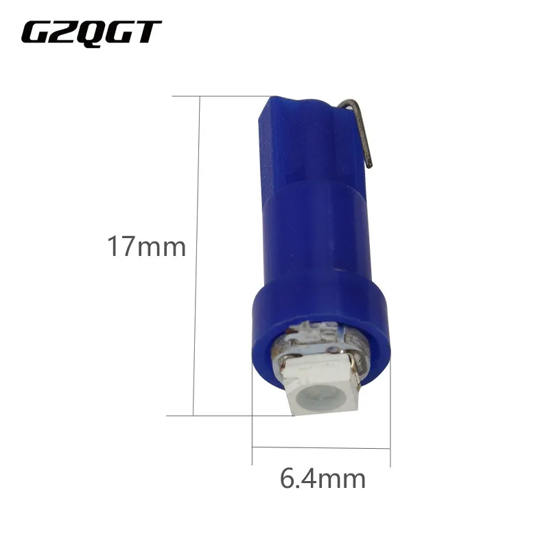 10X T5 1210 1SMD Wedge Led Dashboard White Red Blue Green Yellow Pink Car Auto Light Interior Bulb Side Lamps DC 12V | Автомобили и