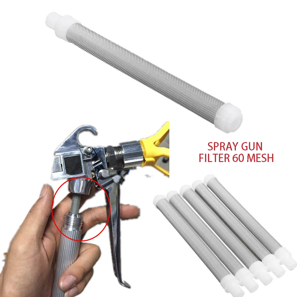 

5pcs Airless Spray Gun Filters Mesh Airless paint Sprayer Parts 60 Mesh Paint Sprayer Machine Accessories