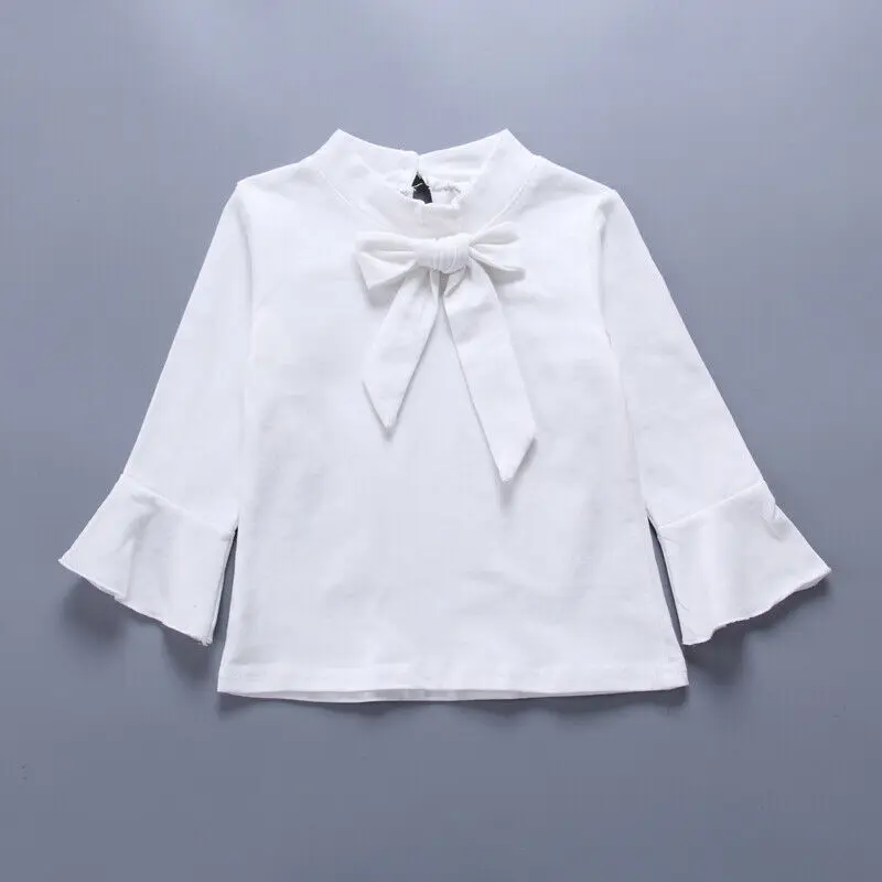 3 шт. хлопковая рубашка в клетку с длинным рукавом и бантом|Комплекты одежды для