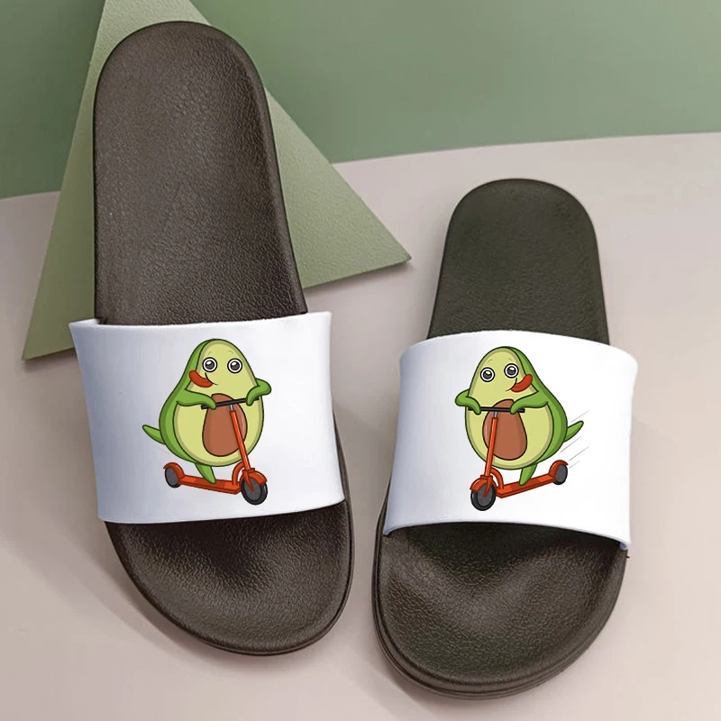 Женские шлепанцы с авокадо пляжные домашние тапочки лето 2022 | Обувь