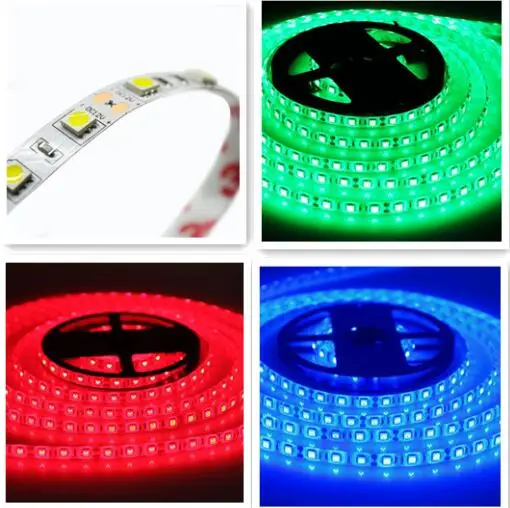 5 м DC24V IP65 водонепроницаемая гибкая светодиодная лента SMD 5050 300led освещение