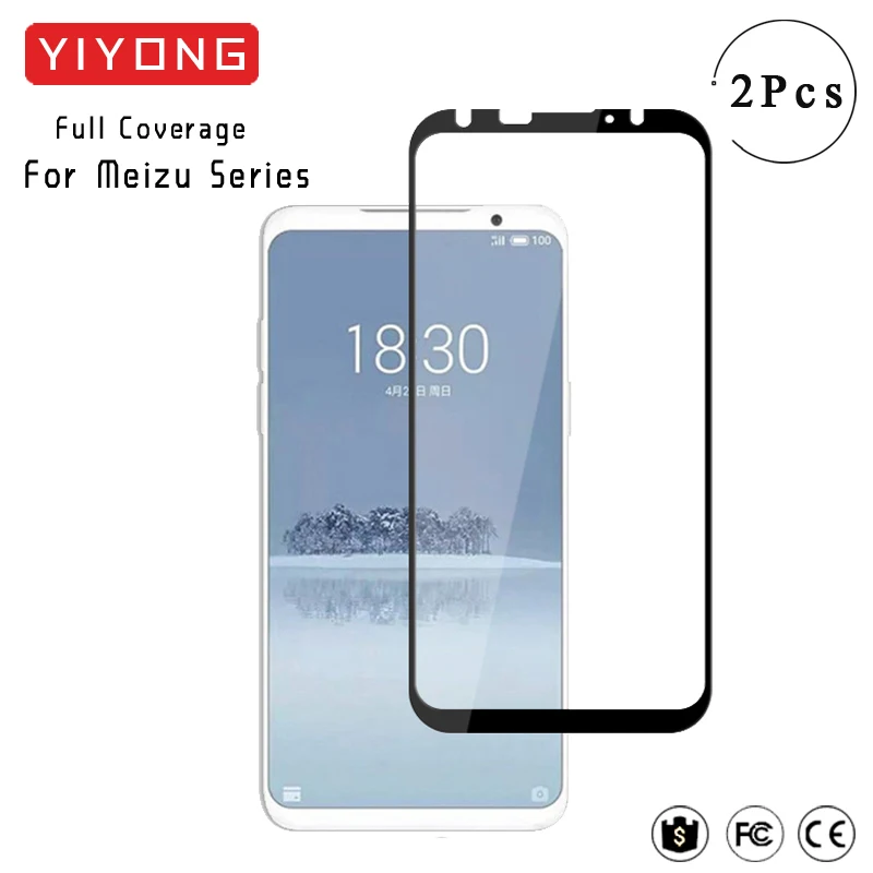 YIYONG закаленное стекло для Meizu M3 M5 M6 Note Mx6 2.5D полное покрытие Защита экрана 16 X 16th Plus
