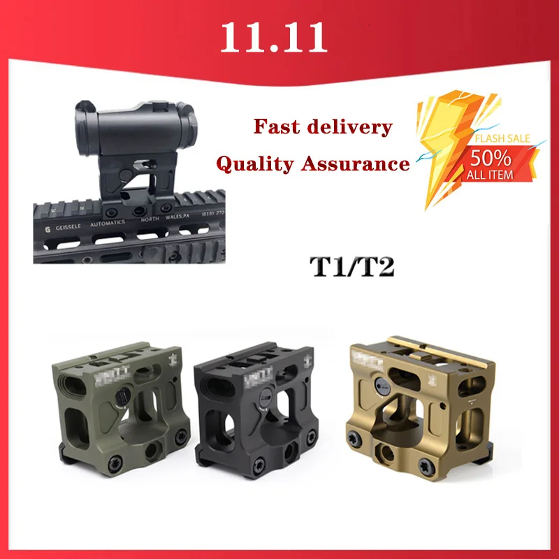 

Magorui Tactics Scope Riser Mount UN Universal Heightening Bracket Red Dot Sight Mount for 20mm rail Airsoft T1 / T2 TARGET TR02