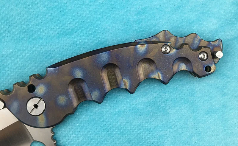 LEMIFSHE war ball bearing Flipper folding knife VG10 blade TC4 titanium alloy handle camping hunting outdoor fruit knife EDC too