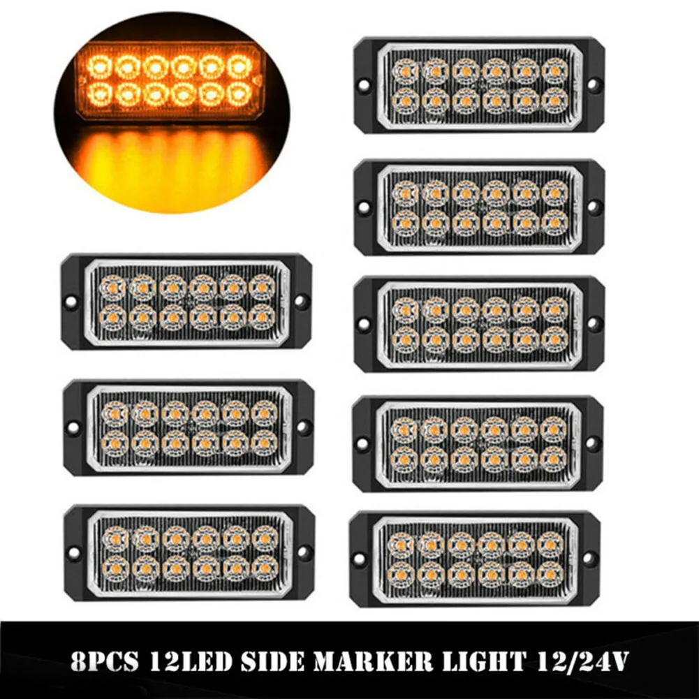 

IP67 Strobe Light -40~60C 12 LED 36W 8x Car Emergency Flash Light Strobe