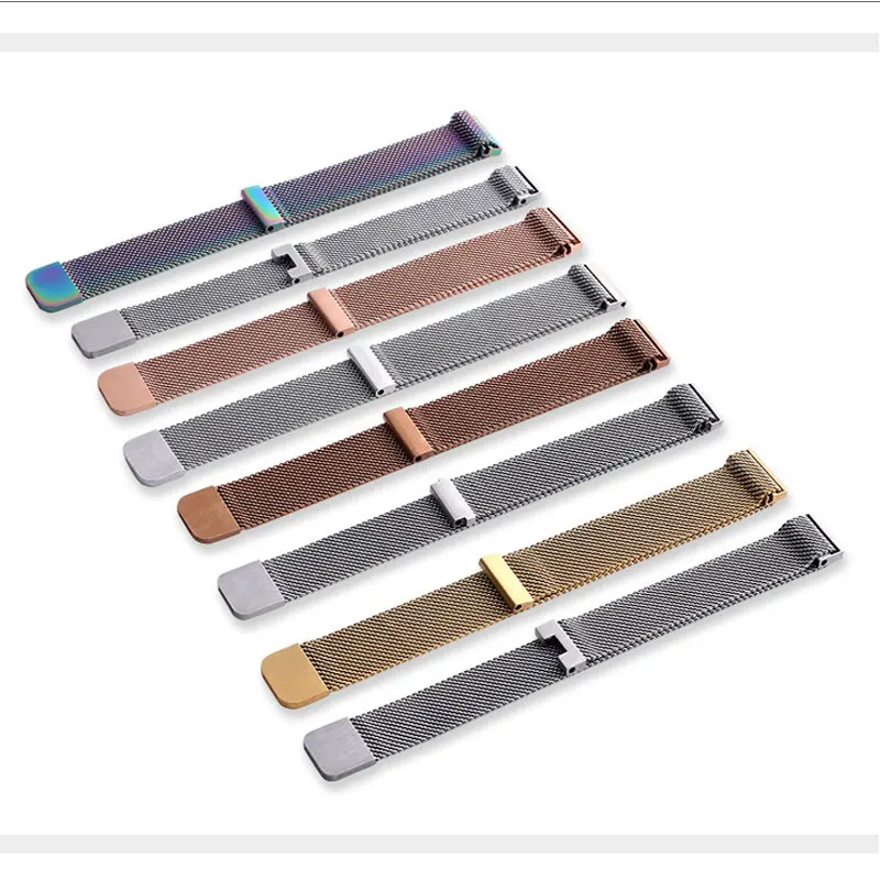 Выпуклая Смарт-часы ремешок Миланская универсальная нержавеющая сталь