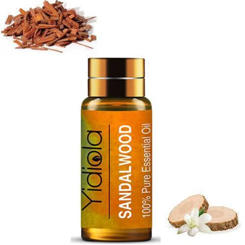 

Yidiola 5ML Sandalwood Pure Essential Oils Relieve Stress Fragrance Lamp Aromatherapy Oils Ylang Grapefruit Orange Air Fresh