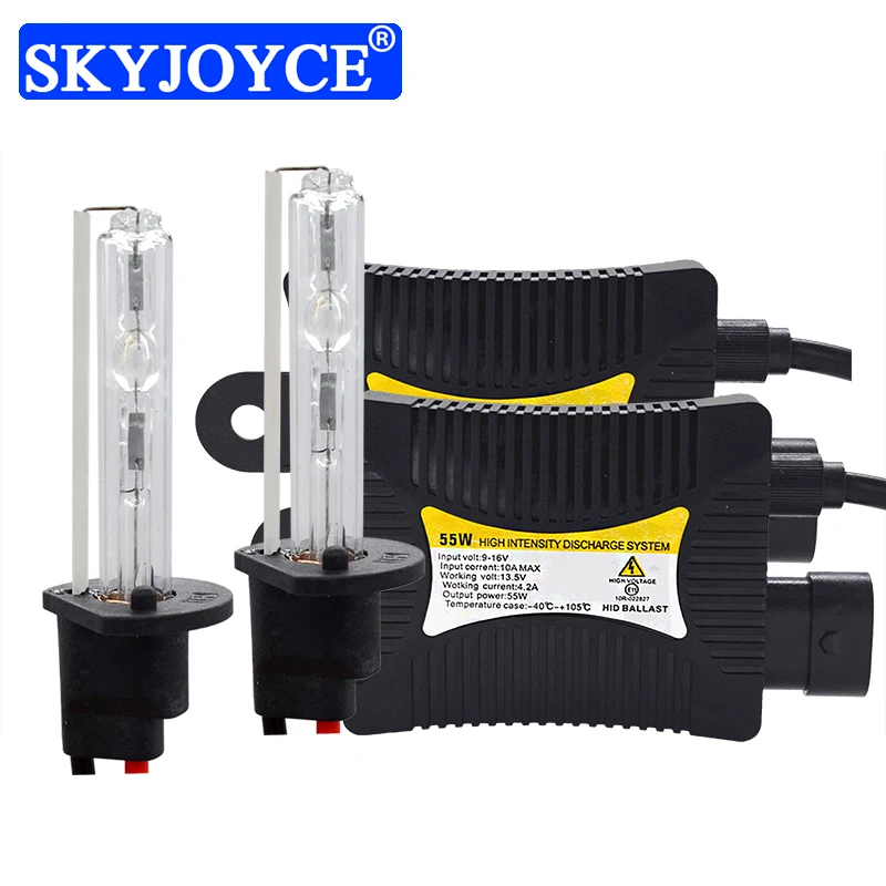 SKYJOYCE DC 55 Вт H7 Xenon HID Kit H1 H3 H8 HB3 HB4 H11 4300K 8000K Автомобильная фара электронный комплект