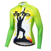 cycling jerseys men breathable long sleeve autumnspring bicycle tops mountain bike jersey quick dry