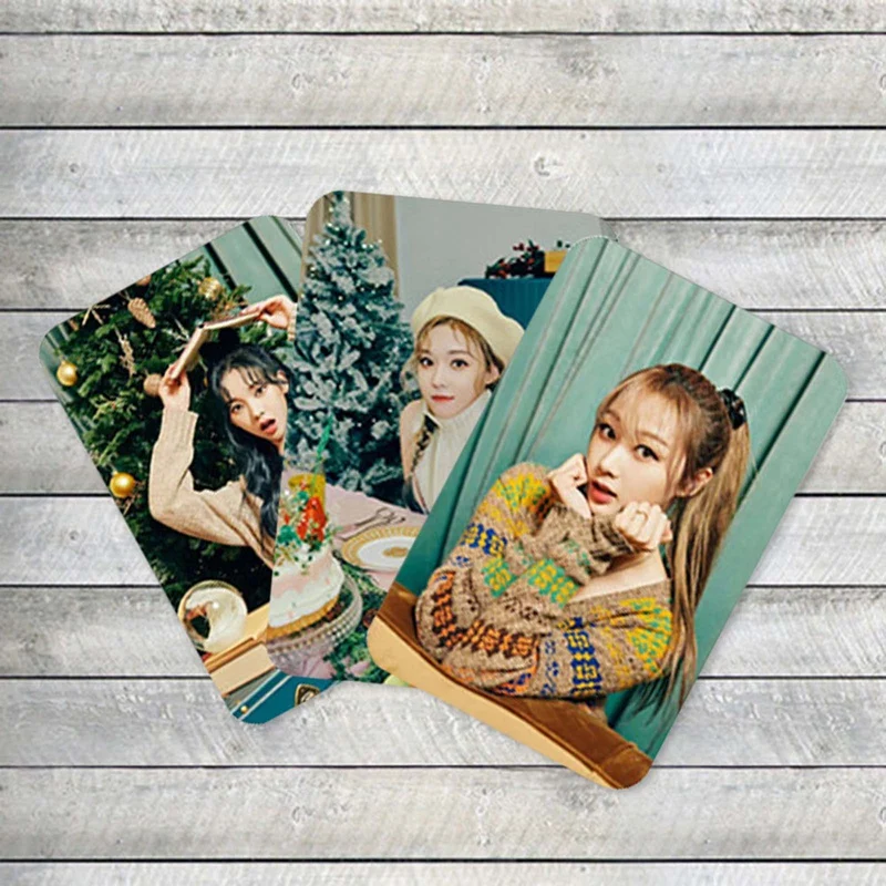 10 шт./компл. Kpop AESPA наклейка на фотокарту зимняя Наклейка На Кредитную Карту