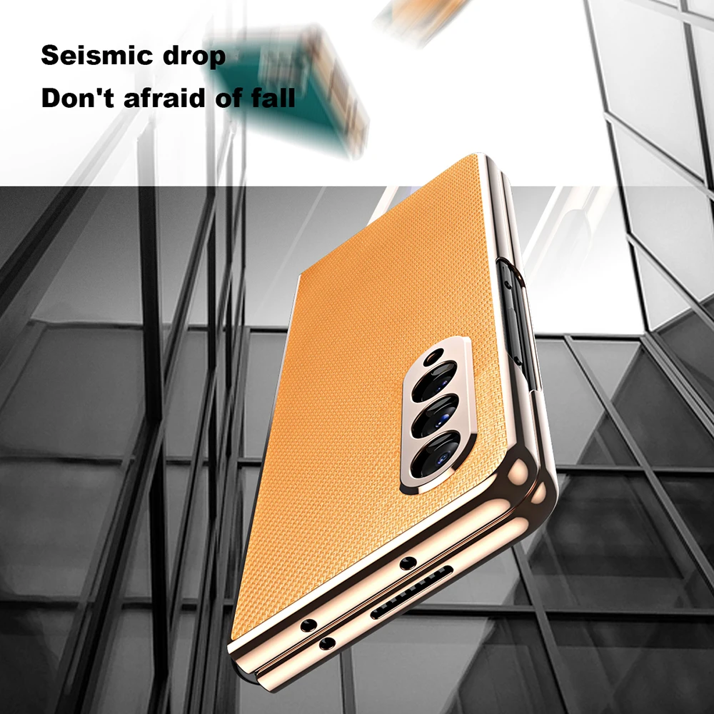 luxury full coverage case for samsung galaxy z fold 3 ultra thin phone protector cover for galaxy z fold 3 5g carbon fiber cases free global shipping